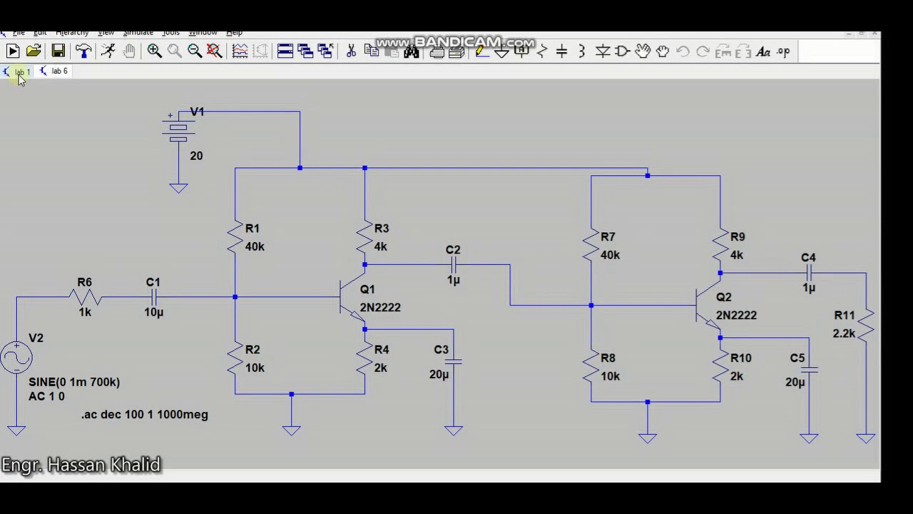 Impact of cascading similar amplifiers over bandwidth of channel
