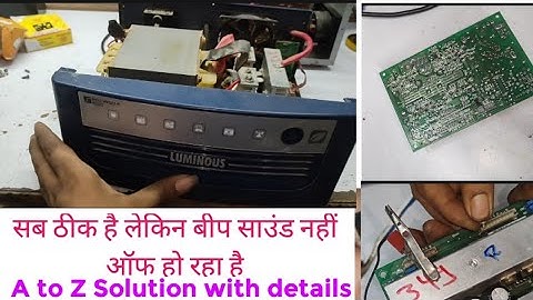 luminous eco watt 1050 all ok but continue beep sound(Total Solution)