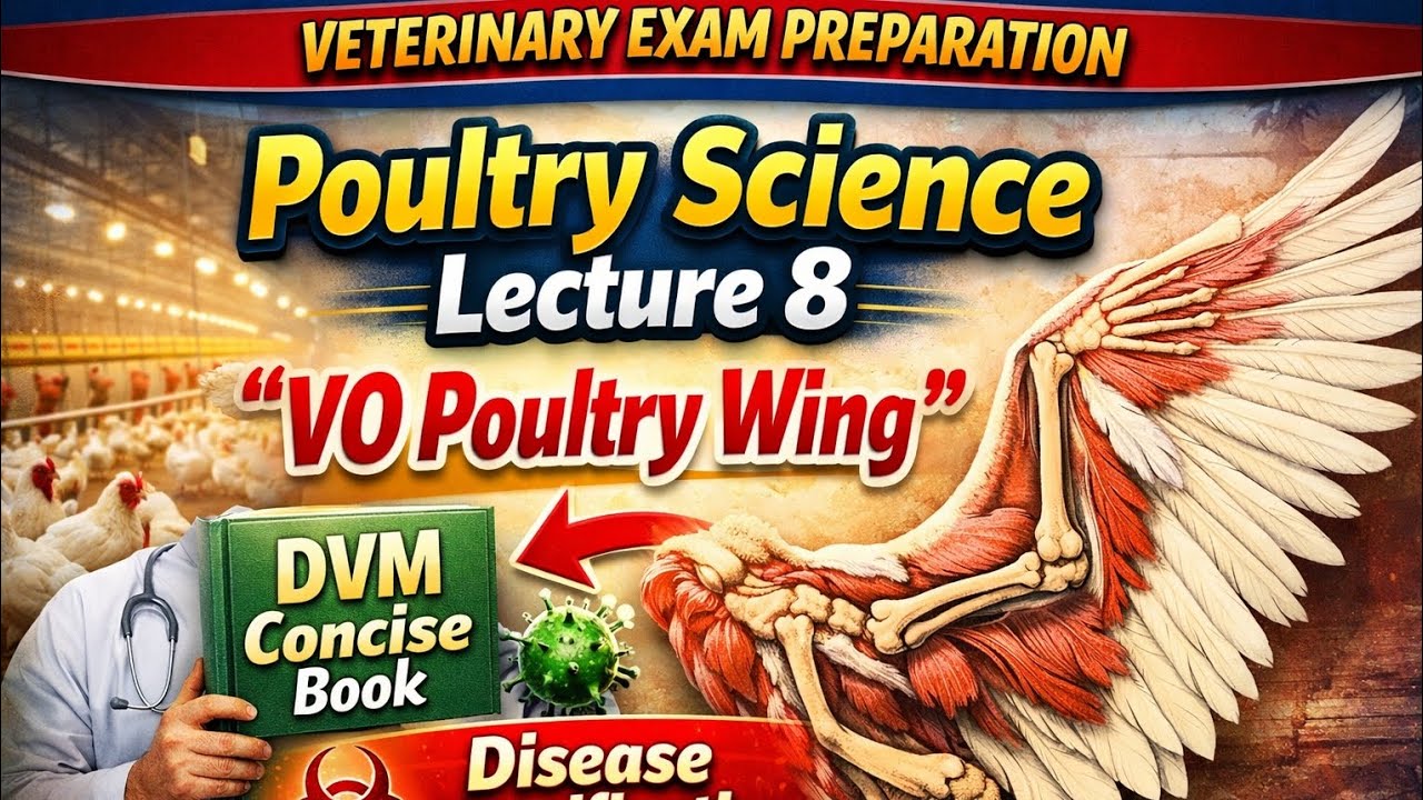 Poultry Science Lecture 8| VO Poultry Wing SPSC| DVM Concise Material Book|Poultry Diseases| VO MCQS
