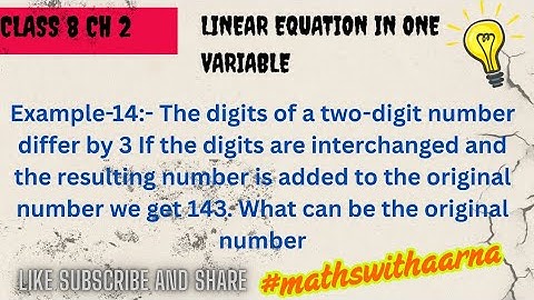 The digits of a two-digit number differ by 3 If the digits are interchanged and the resulting number