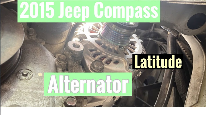 2014 jeep compass alternator replacement cost