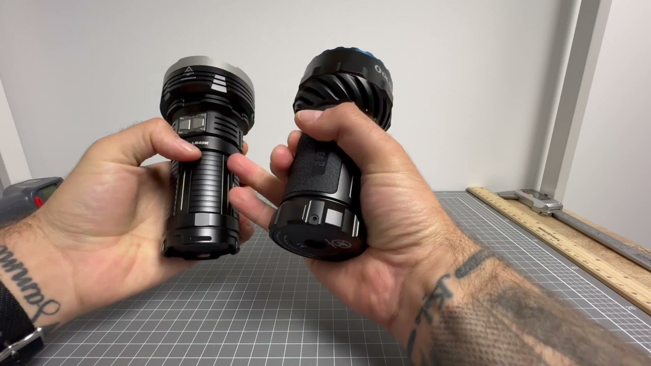 Olight Marauder 2 против Fenix ​​LR40R — битва за лучший фонарь с широким/задним светом