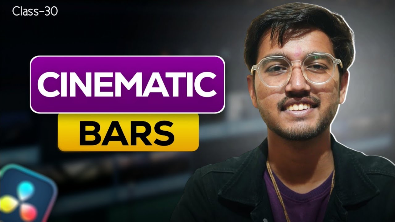 How to Apply CINEMATIC BARS in Davinci Resolve || Class 30