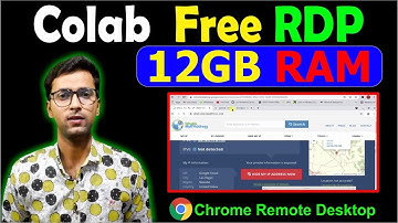 How to Create RDP Free | 12GB RAM FREE GPU RDP  | Google Chrome Remote Desktop | E-Learning Centre