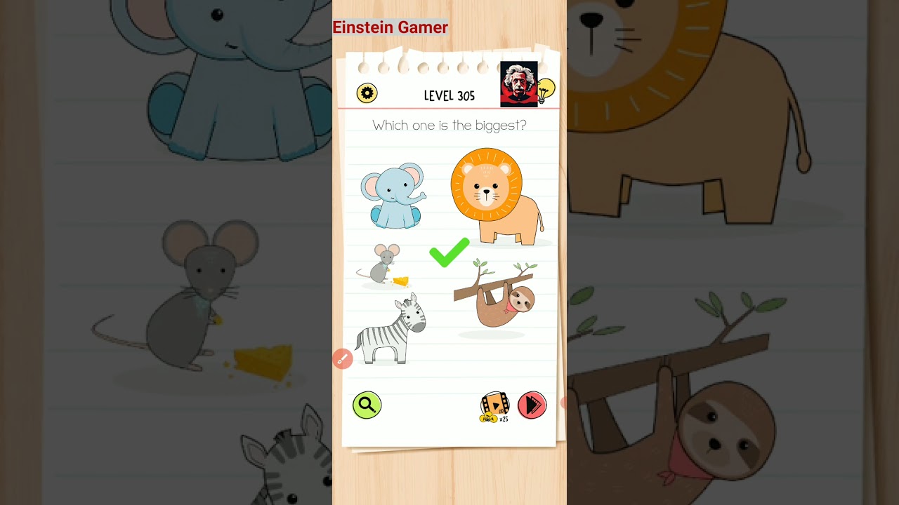 Brain test All Star level 355 Walkthrough Solution