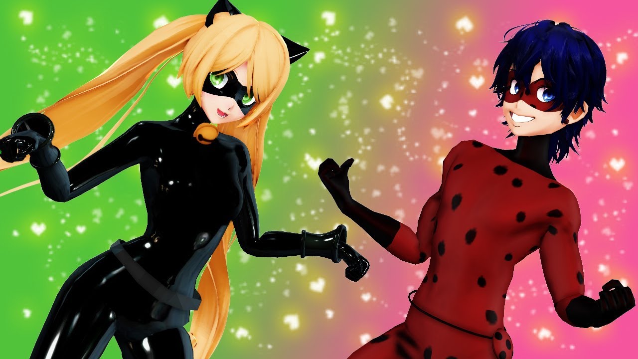 Miraculous Ladybug Genderbend transformations (animation) - YouTube.