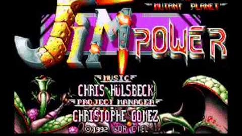 OST : Jim Power in Mutant Planet, Title Screen (Atari St)