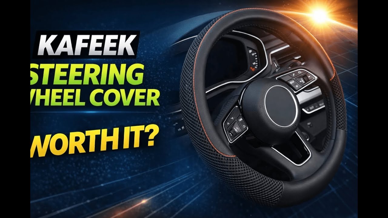 Review - KAFEEK Steering Wheel Cover, Universal 15 inch, Microfiber Leather Viscose, Brea