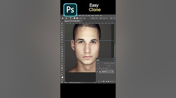 Fix ear using Clone Tool Photoshop 2023