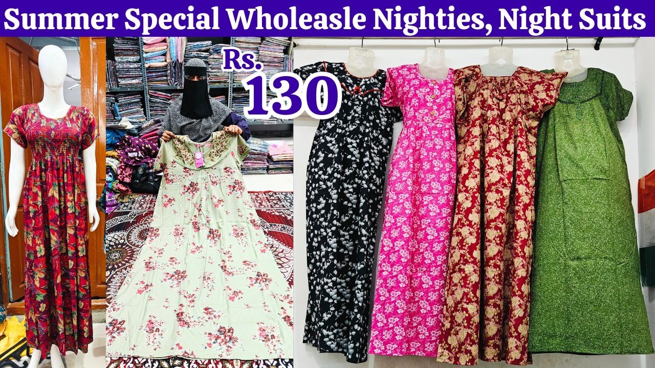Summer Special Wholesale Nighties Night Suits | Premium Nighties Online Shopping Hyderabad
