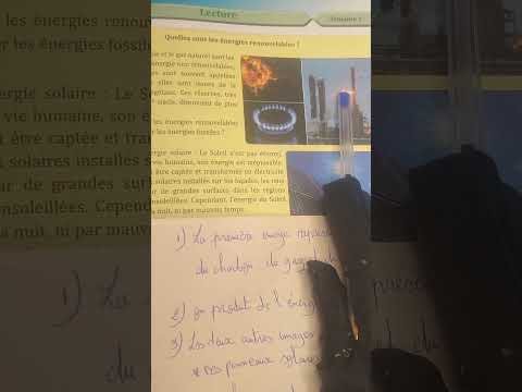 6ème année primaire parcours UD4 page 113, 114 les énergies renouvelables activité lecture