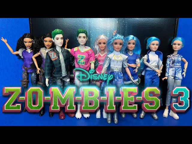 Toy Unboxing: Disney ZOMBIES 3 Complete Set of Dolls by Hasbro 