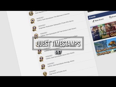 FFXIV: Quest Completion Timestamping - New 5.57 Lodestone Feature