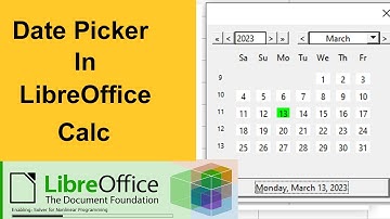 date picker in Libreoffice Calc | How to use Date picker | Date Pick Kaise karen |enable Date picke|