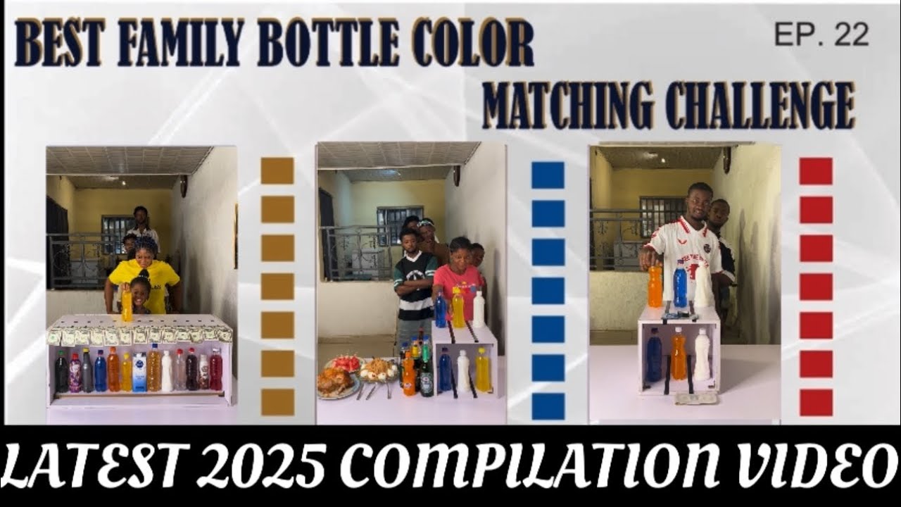 🚨ЛУЧШЕЕ, ЗАБАВНОЕ И ИНТЕРЕСНОЕ СЕМЕЙНОЕ ИСПЫТАНИЕ НА ПОДБОР ЦВЕТА БУТЫЛОК - ВИДЕО-ПОДБОРКА 2025 ГОДА