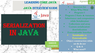 Serializeable vs Externalizable Interface ||  Serialization In Java #9 || Core Java Tutorial