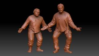 3D sculptures: actors Leonov and Yakovlev in Uef and Bee's roles in the movie 3D sculptures: actors Leonov and Yakovlev in Uef and Bee's roles in the movie