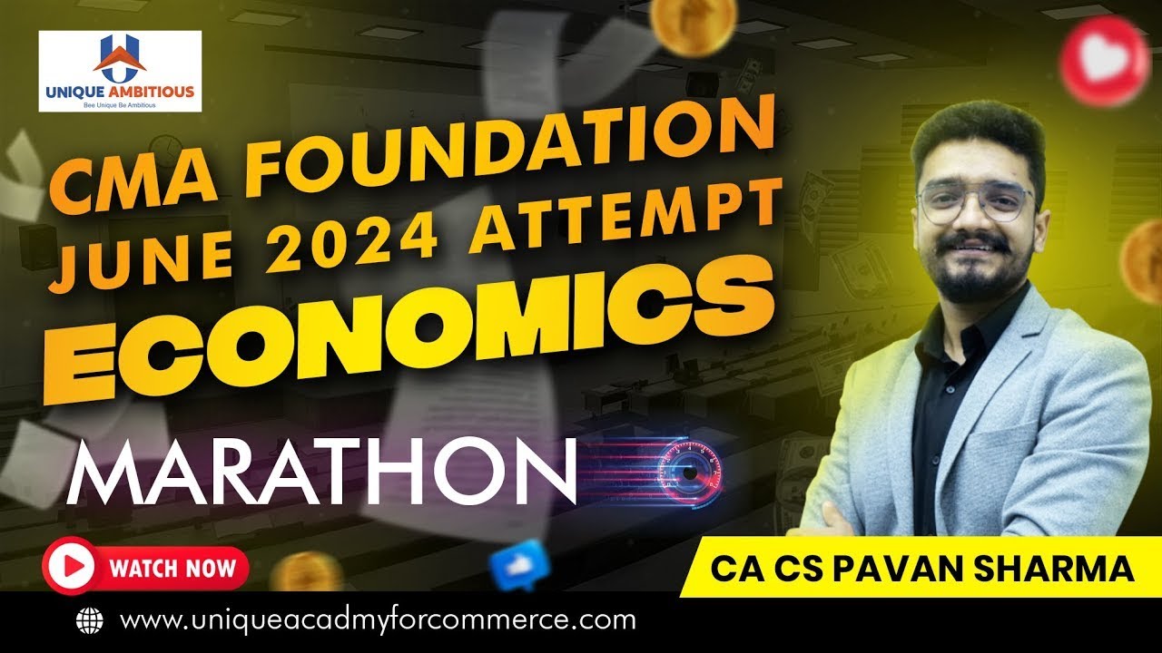 CMA Foundation Economics MQP for December 2024 exam CA CS Pavan