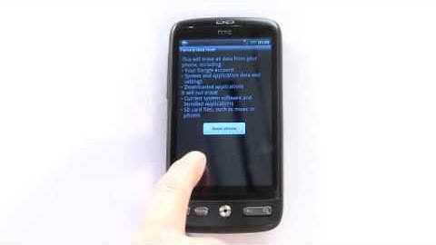How To Reset A HTC Desire To Factory Settings