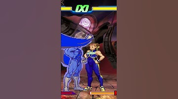 Demitri transforms Chun Li Capcom Fighting Jam
