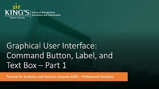 Famous VBA Tutorial Video 15: Graphical User Interface Wealth