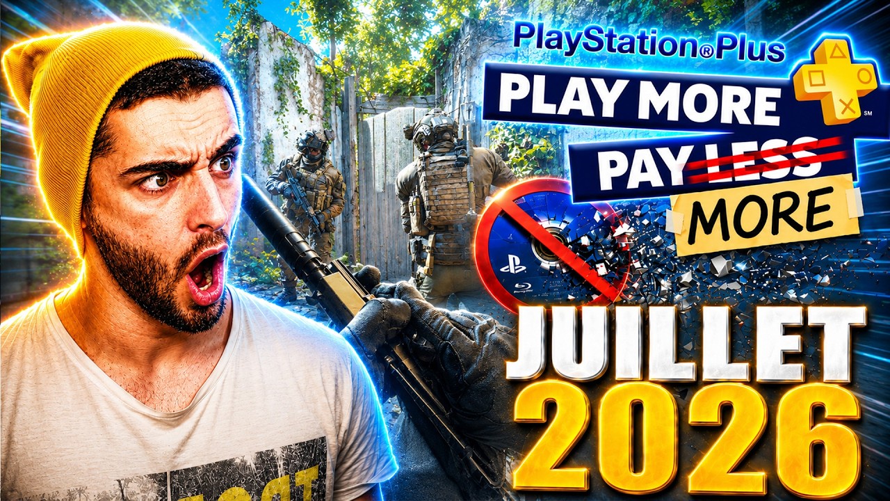 Les JEUX GRATUITS Du PS+ de JUILLET 2026 😡 ! FIN DU PHYSIQUE CHEZ PLAYSTATION ! 📀❌🚨 (Horrible)