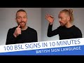 Learn 100 bsl signs in 10 minutes