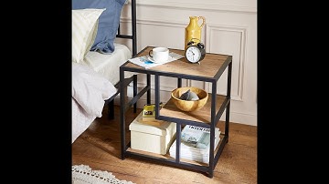 The instruction of installing side table Linsy Home | Good metal frame with wood