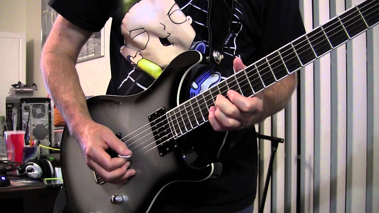 Me practicing the electric guitar part to "Outside" by Staind YouTube
