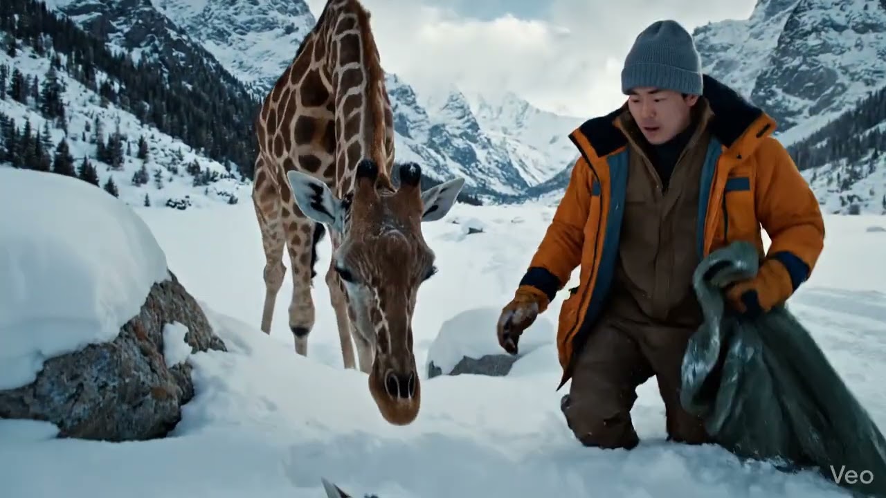 Rescue in the Mountains: A Giraffe’s Urgent Call for Help