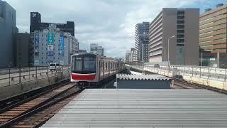 OsakaMetro（大阪メトロ）新大阪駅で30000系31606F新大阪留置線の入線シーン（2022年6月26日日曜日）携帯電話で撮影