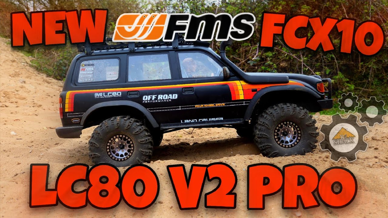 全新 FMS 1:10 LAND CRUISER 80 無刷攀爬車 | FCX10 | LC80 | TOYOTA 授權 | 4輪驅動 | 3541 KV1200 無刷電機 | 雙速變速機械波箱