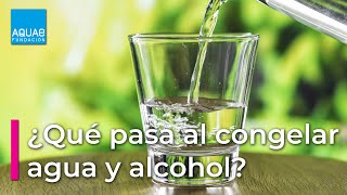 Alcohol y agua: ¿qué se congela antes? - Fundación Aquae