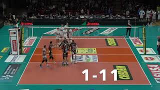 Superlega: La serie di 11 battute di Kaziyski nel 3 set contro Perugia