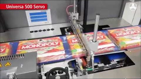 Kallfass Universa 500 Servo Side Sealer Shrink Wrapping Game Boxes