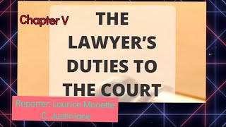 Famous Basic Legal Ethics Chapter V Profile
