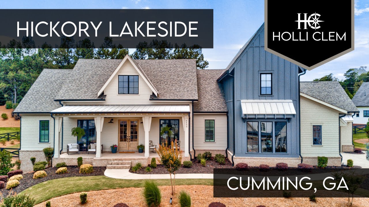 Lake Lanier Real Estate Modern Farmhouse Oasis in Gated Hickory
