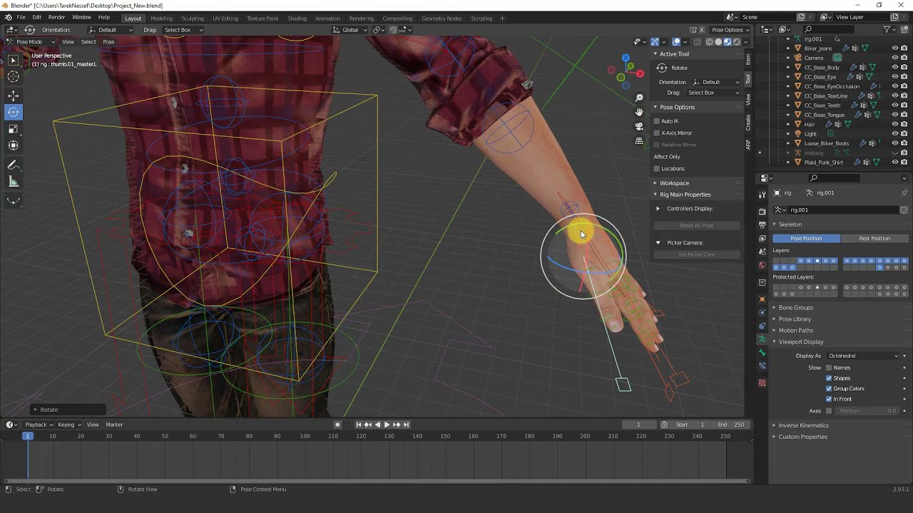 Create an Armature and Skeleton for Character in Blender (Part 2) - YouTube