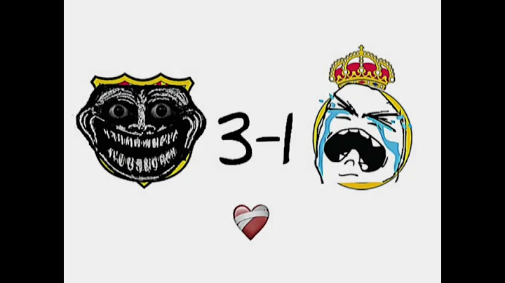 Resumen de Barcelona vs el real Madrid #humor #football #clasico 😅