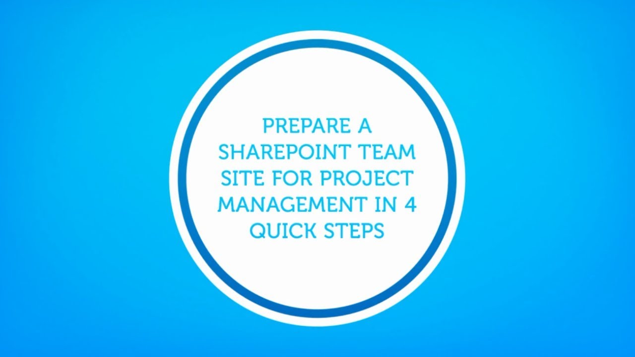 How to Turn a SharePoint Team Site As Project Management Tool In 4 ...