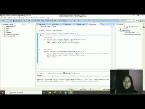 membuat aplikasi linear layout dengan aplikasi eclipse