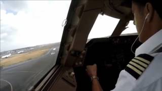 Jak trudne lądowanie w turbulencjach wygląda z kabiny pilota Resimi