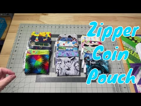 How to Sew a Zippered Coin Pouch - a Quick 30 Minutes or Less Project