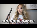 GOING BLONDE + HOW I CURL MY HAIR!!