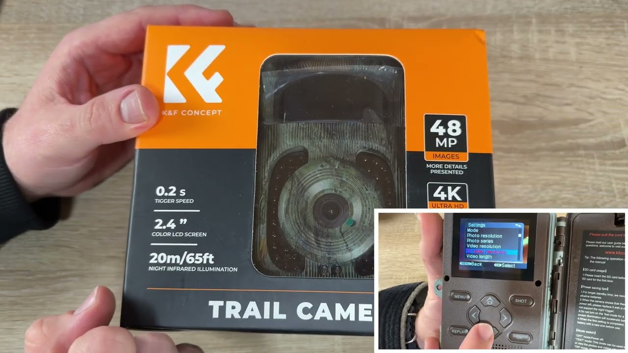 K&F CONCEPT トレイルカメラ 48MP 4K UHD Amazon.com: K&F Concept 4K 48MP WiFi Trail Camera, with No