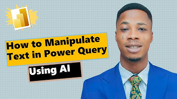 How to Manipulate text in Power Query using AI