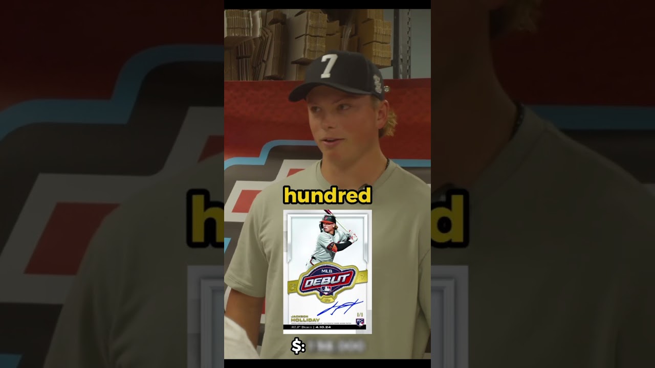 How much did Jackson Holliday’s most expensive trading card sell for?  #CardCommunity #fyp #LCS