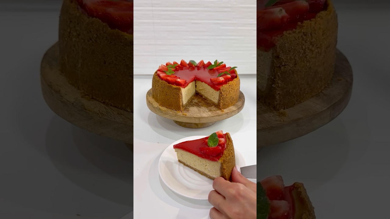 Клубничный чизкейк из замороженной клубники