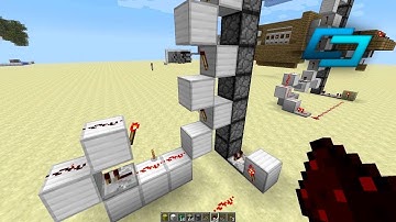 Minecraft Automatic Item Elevator with Droppers!