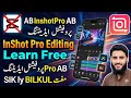 Amazing Video Editing in InShot Pro Step by Step//CLASS3//Learn InShot Pro Editing Free on Mobile